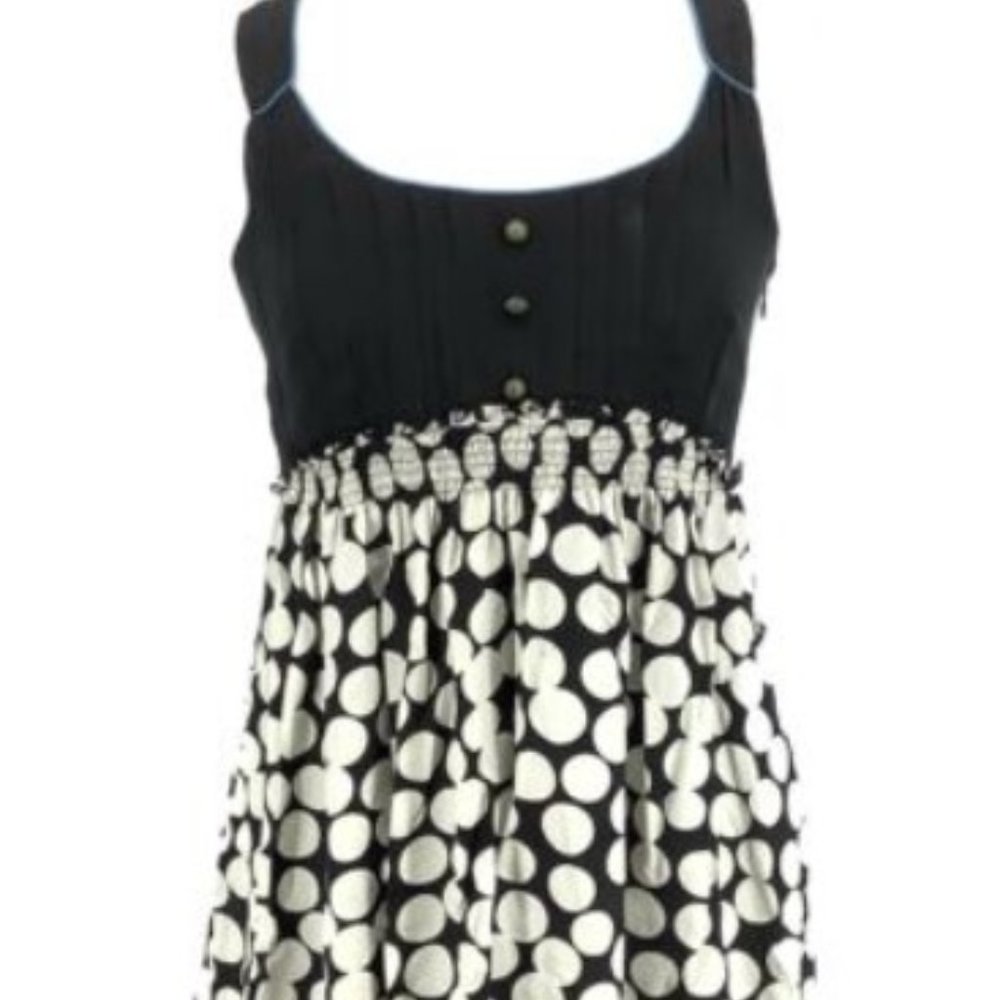 EUC Anthropologie Floreat Women's Size 2 Sleeveless Polka Dot Sleeveless Dress